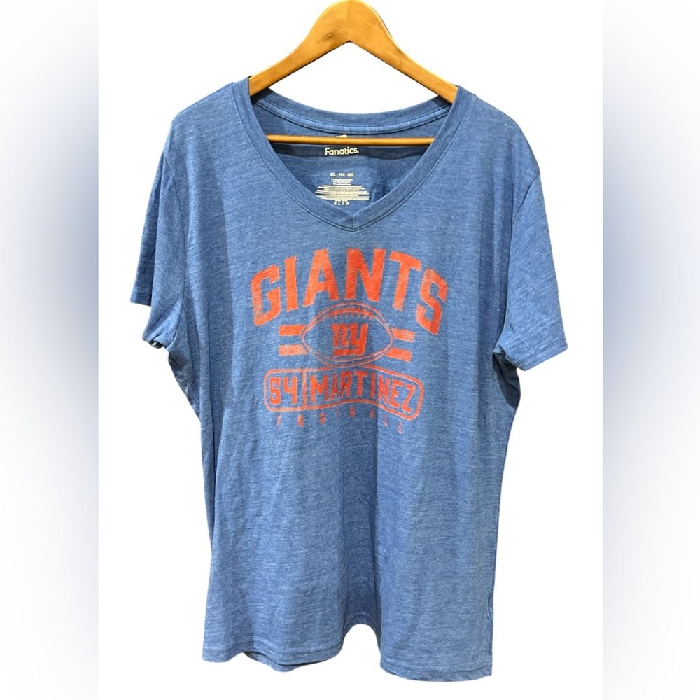 NY Giants #54 Martinez Football Women’s t-shirt / size 2XL